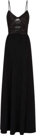 Emporio Armani Gowns, female, Black, Size: S Long Dress