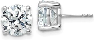 Diamond2Deal 14k Gold 5 ctw Lab Grown Diamond Stud Earrings