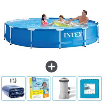 Intex Piscina Con Estructura Redonda - 366x76 Cm - 7-piezas Scb9