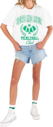 Show me your Mumu Airport Tee Top In Pickleball Club Graphic