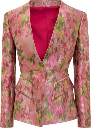Del Core B3071 Peplum Blazer - Dames - Blazers - Veelkleurig - M - Polyester - Jassen