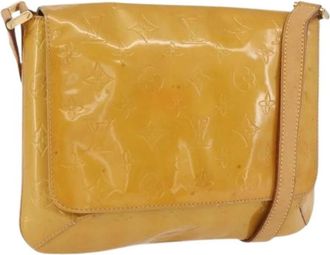 Louis Vuitton Pre-owned Vintage Patent Schoudertas - Dames - Vintage Schoudertas - Beige - ONE Size - Leer - Vintage