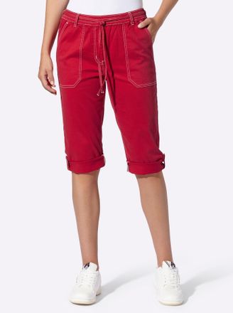 Heine 7/8-Jeans HEINE, Damen, Gr. 34, Normalgr&ouml;ssen, rot, 98% Baumwolle, 2% Elasthan, unifarben, kurz, Jeans 7/8-Jeans