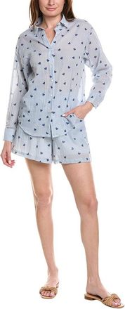 ANNA KAY 2pc Rosie Hearts Button Front Shirt & Short Set
