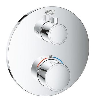 GROHE Mezclador De Ducha Empotrado, Cromo (24076000)
