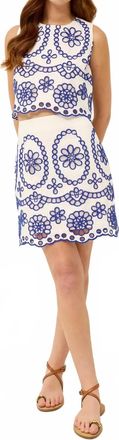 Marie Oliver Orlee Mini Skirt In Blue Jay