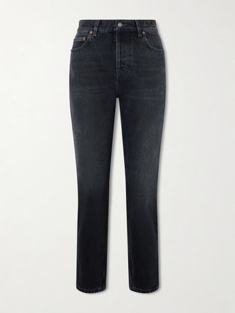 Saint Laurent Jeans Slim-fit A Vita Alta - Nero
