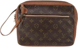 Louis Vuitton Pre-owned Canvas Clutch - Dames - Vintage Clutch - Bruin - ONE Size - Vintage