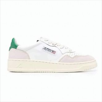 Autry Low-Top White Leather Sneakers With Suede Detailing