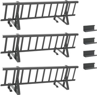 vidaXL Protecci&oacute;n De Nieve Para Techo Antracita 300 X 29,5 X 34,5 Cm Vidaxl