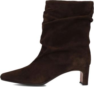 Lina Locchi Te 1002 Hoge Laarzen - Dames - Laarzen met Hak - Bruin - 40 EU - Su&egrave;de - Schoenen