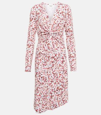 Isabel Marant Abito midi Jadiya in jersey con stampa