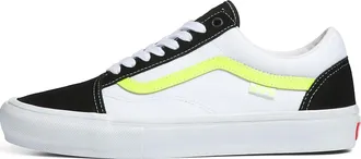 Vans Old Skool Neon Skate White Black Green VN0A5FCB6M5