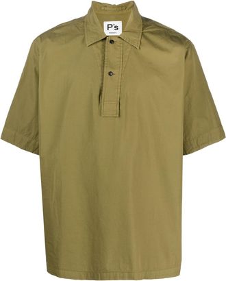 President's short-sleeve cotton shirt - men - Cotton - S - Green