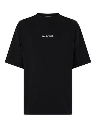Roberto Cavalli T-shirt con stampa tigrata - Nero