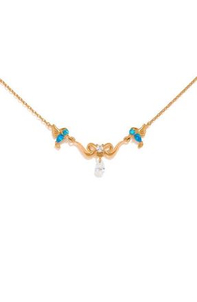 Girls Crew Disney Cinderella Pendant Necklace in Gold at Nordstrom