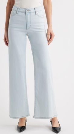 Frame Denim Le Slim Palazzo High Waist Wide Leg Jeans in Feather at Nordstrom, Size 25