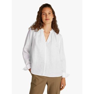 Tommy Hilfiger Linnen blouse met v-hals