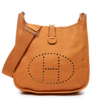 Hermès Pre-owned Womens Evelyne III GM Shoulder Bag - Orange - One Size
