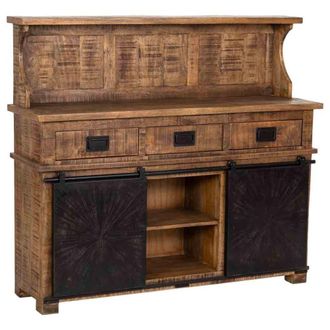 Wanderlust Deco Aparador de madera marr&oacute;n 145x42x130 alt. cm