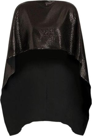 Alberta Ferretti All-over Sequin Cape - Dames - Ponchos - Zwart - ONE Size - Polyester - Jassen