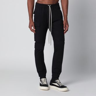 Rick Owens Pantalone Mastodon Megacargo in cotone nero