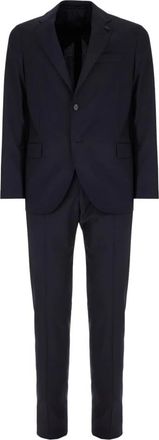 Lardini Kostuums, Heren, Blauw, S, Tweed, Single Breasted Suit