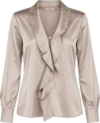 Marella Emmaggravi Blouse - Dames - Blouses - Beige - L - Polyester - Overhemden