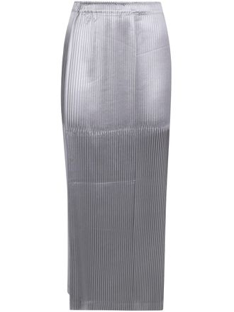 Issey Miyake Skirt Pleated Glossed Panels Pleats