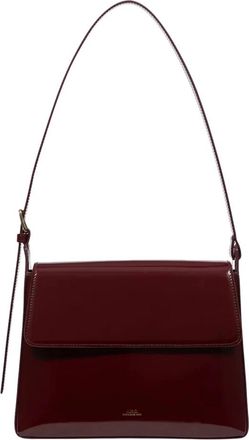A.P.C. Virginie Flap - Dames - Schoudertassen - Rood - ONE Size - Katoen - Tassen