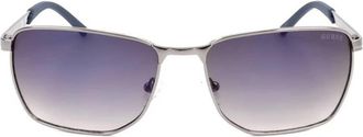 Guess Smoke Mirror Rectangular Mens Sunglasses GF00018 08C 60