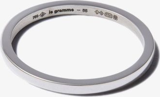 Le Gramme 18K White Gold La 2g Polished Ribbon Ring - Mens - 18kt White Gold