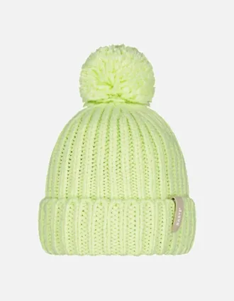 Barts Womens Barts Womens Joansy Curffed Pom Pom Bobble Hat - Limoncello - Size: ONE size