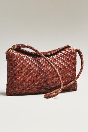 Bembien Roux Handwoven Leather Clutch