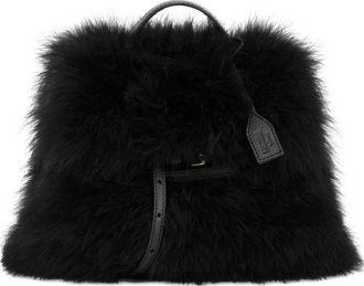Moschino faux-fur tote bag - Black