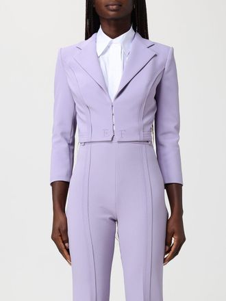 Elisabetta Franchi Blazer in poliestere crop Elisabetta Franchi