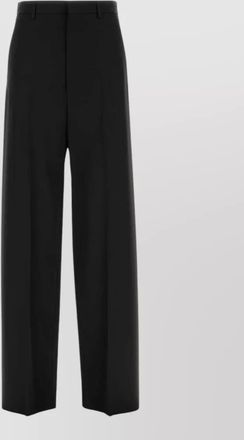Balenciaga wool wide-leg trousers