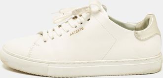 Axel Arigato White/gold Leather Clean 90 Sneakers