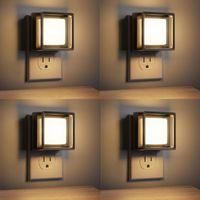 OEM Luces Nocturnas Led, Luces Nocturnas De Pared [paquete De 4], Con Sensor Crepuscular, Luces Nocturnas Regulables, Brillo Ajustable, Adecuadas Para Ba&ntilde;