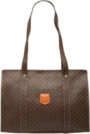 Celine Pre-owned Tote Bags, female, Brown, Size: ONE SIZE Pre-owned Fabric Tote