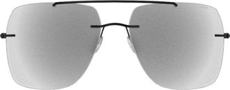 Silhouette Panmure Rimless 8750/75 9040 Mens Sunglasses Black Size 60
