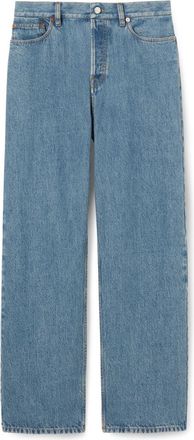 Gucci Blue Baggy Denim Cotton Jeans