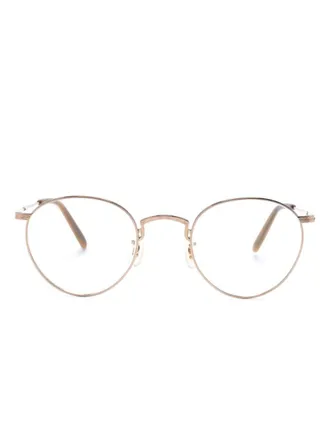 Oliver Peoples Bril met rond montuur - Goud