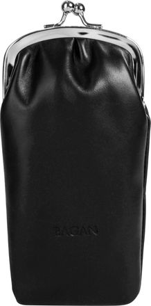 Bagan Brustbeutel BAGAN, Damen, schwarz, Leder, gl&auml;nzend, Kleinlederwaren Brustbeutel, echt Leder