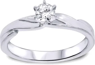 Pompeii3 1/4ct Diamond Engagement Wedding Ring Set 10K White Gold Size Selectable