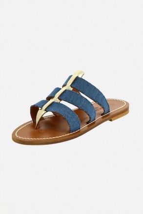 K.Jacques Womens Dolon Sandal In Jeans Bleu