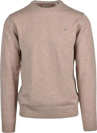 GANT Heren, Truien, Beige, Maat: 3XL Wol