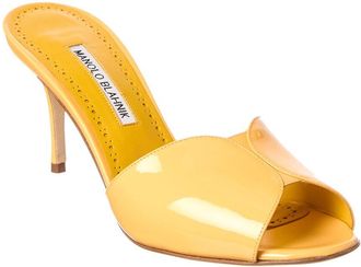 Manolo Blahnik Houramu 90 Patent Sandal