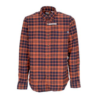 Timberland Lange Mouw Flanellen Ruitjes Overhemd - Heren - Casual Overhemden - Veelkleurig - L - Katoen - Overhemden