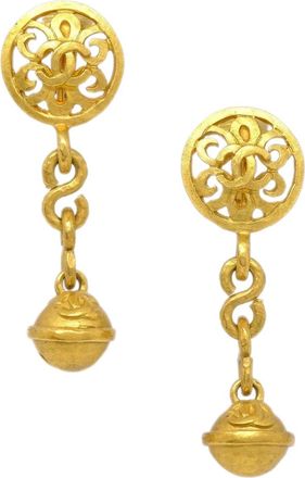 Chanel Orecchini pendenti Bell 1995 - Oro